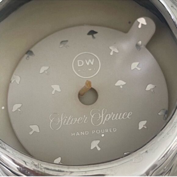Set of 2 NEW Silver DW Home Gnome Candle 
SILVER SPRUCE Scented - Picture 6 of 16